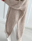 Oversize-Pullover mit Spitzensaum, 5 Farben
