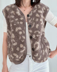Teddyweste, Leo, Taupe-Beige