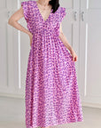 Musselin Kleid, rückenfrei, ärmellos, Wild-Leo, Violett