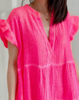Musselin Tunika, Neon, 2 Farben
