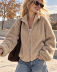 Teddyjacke, Reißverschluss, 3 Farben