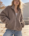 Teddyjacke, Reißverschluss, 3 Farben