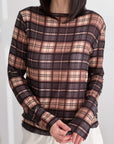 Cashmere Longsleeves, Karo-II, Schoko