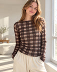 Cashmere Longsleeves, Karo-I, Schoko