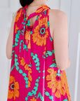 Seiden-Maxikleid, Sommertraum