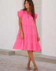 Musselin Tunika, Neon, 2 Farben