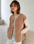 Teddyweste, Dress for Yourself, Camel