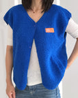 Teddyweste, Dress for Yourself, Royalblau