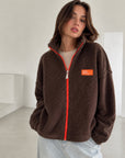 Teddyjacke, Dress for Yourself, Schoko