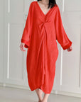 Kleid mit Knoten, 2 Farben