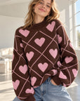 Pullover, Herzen & Argyle, Schoko