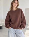 Sweatshirt, Classic, Schoko