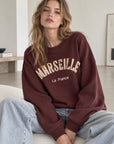 Sweatshirt, Marseille, Schoko