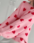 Pullover, Herzen, Ballonärmel, Rosa