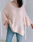 Pullover, flauschi, Konfetti, Cremeweiß