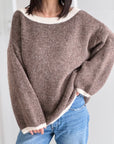 Pullover mit Kontrastdetails, 4 Farben