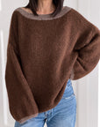 Pullover mit Kontrastdetails, 4 Farben