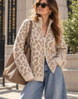 Strickjacke, Leo, Reißverschluss, Beige