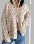 Strickjacke, Leo, Reißverschluss, Beige