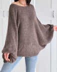 Oversize-Pullover mit Knopfärmeln, 4 Farben