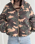 Camouflage-Steppjacke