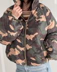 Camouflage-Steppjacke