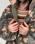 Camouflage-Steppjacke