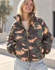 Camouflage-Steppjacke