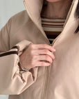 Bomberjacke, Knontrastlinie-2, 2 Farben