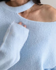 Pullover mit Cut-Out Ausschnitt, 4 Farben
