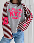 Longsleeves, NYC & Stars, Hellgrau