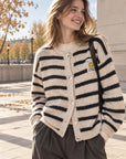 Strickjacke, Stripes & Smiley, 5 Farben