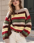 Pullover, Farbstreifen, Gelb