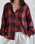 Flanell Karobluse, 3 Farben