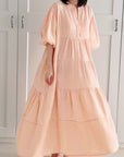 Musselin Kleid, Neon-Streifen, Classic, 4 Farben