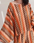 Boho-Häkelbluse mit Trompetenärmeln, 4 Farben