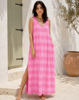 Sommerkleid, Blockstreifen, 4 Farben