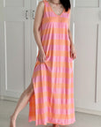 Sommerkleid, Blockstreifen, 4 Farben