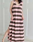 Sommerkleid, Blockstreifen, 4 Farben