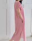 T-Shirt-Kleid, Streifen, 4 Farben