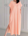 T-Shirt-Kleid, Streifen, 4 Farben