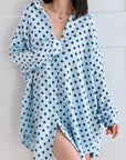 Musselin Bluse, Oversize, Polka Dots, 4 Farben