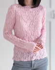 Longsleeves, mit Spitze, 5 Farben