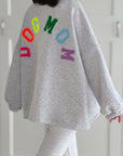 Sweatshirt, DOG MOM, bunt, 2 Farben