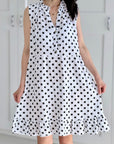 Musselin Tunika, Polka Dots, 4 Farben
