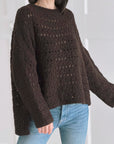 Häkelpullover, Schoko