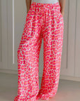 Musselin Hose, Wild-Leo, Pink-Weiß