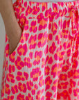 Musselin Hose, Wild-Leo, Pink-Weiß