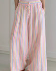 Musselin Hose, bunte Streifen, 2 Farben