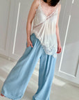 Tencell-Hose, Streifen, Jeans II